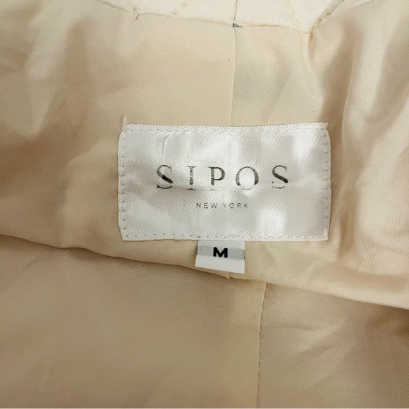 SAMANTHA SILPOS quilted sunburst robe coat lightweight jacket cream medium - Picture 14 of 16